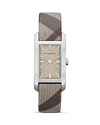 Time check? Crafted of stainless steel with a subtle profile and Swiss movement this understated timepiece from Burberry perfects the brand's coolly practical style. Push up your sleeves to show it off. Time check? Crafted of stainless steel with a subtle profile and Swiss movement this understated timepiece from Burberry perfects the brand's coolly practical style. Push up your sleeves to show it off.