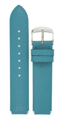 Fits Philip Stein Size 1 18mm Peacock Blue Calf Leather Watchband with Spring Bars By JP Leatherworks Fits Philip Stein Size 1 18mm Peacock Blue Calf Leather Watchband with Spring Bars By JP Leatherworks