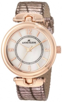 Anne Klein Women's 10/9836RGPK Leather Rosegold-Tone Brown Leather Strap Watch Anne Klein Women's 10/9836RGPK Leather Rosegold-Tone Brown Leather Strap Watch