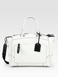 A supple style in pebbled leather; perfect for all your daily essentials.Double top handles, 7 dropDetachable shoulder strap, 14 dropTop zip closureOne outside zip pocketThree outside open pocketsOne inside zip pocketTwo inside open pocketsCotton lining14½W X 13½H X 4½DImported A supple style in pebbled leather; perfect for all your daily essentials.Double top handles, 7 dropDetachable shoulder strap, 14 dropTop zip closureOne outside zip pocketThree outside open pocketsOne inside zip pocketTwo inside open pocketsCotton lining14½W X 13½H X 4½DImported