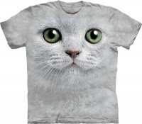 Green Eyes Cat Face The Mountain Tee Shirt Adult S-XXXL SIZE: Medium Green Eyes Cat Face The Mountain Tee Shirt Adult S-XXXL SIZE: Medium