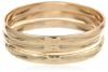 Kenneth Cole New York Shiny Metals Shiny Gold Bangle Bracelet Set, 8