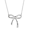 Sterling Silver Bow Necklace