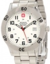 Wenger Swiss Military Men's 62970 Grenadier Brushed Stainless-Steel Analog Watch and Swiss Army Knife Gift Set