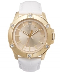 Keep your fashion crisp with this pristine Surfside watch from Juicy Couture. Keep your fashion crisp with this pristine Surfside watch from Juicy Couture.