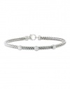 Effy Jewlery Balissima Sterling Silver and Diamond Bracelet, .19 TCW