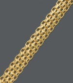 Add a hint of luxury to your ensemble with this chic Bombay Bismark bracelet. Crafted in 14k gold. Approximate length: 7-1/2 inches.