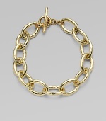 From the Glamazon Collection. Bold, freeform ovals of 18k gold, linked together and clasped with a signature toggle. 18k yellow gold Length, about 8½ Toggle closure Made in Italy