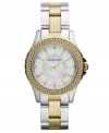 A mesmerizing design makes this Michael Kors Madison collection watch an intriguing fashion choice.