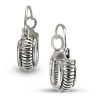Sterling Silver Cable Earrings