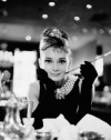 Audrey Hepburn Movie (Breakfast at Tiffany's, With Cigarette) Poster Print - 24x36