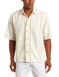 Cubavera Men's Short Sleeve Shirt with Inset Panels Cubavera Men's Short Sleeve Shirt with Inset Panels