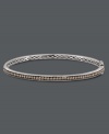 Deliciously divine. Le Vian's sparkling bangle features sumptuous round-cut chocolate diamonds (1 ct. t.w.) set in polished 14k white gold. Bracelet features a hinge closure. Approximate length: 7-1/2 inches. Approximate diameter: 3-3/4 inches.
