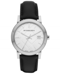 Burberry style, redefined. This precise Swiss watch showcases modern check patterns and rich leathers. Burberry style, redefined. This precise Swiss watch showcases modern check patterns and rich leathers.