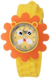 Frenzy Kids' FR2006 Lion Critter Face With Yellow Rubber Band Watch Frenzy Kids' FR2006 Lion Critter Face With Yellow Rubber Band Watch