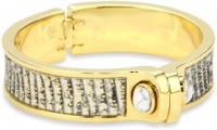 KARA by Kara Ross Baby Shirt with Gold Washed Ring Lizard Cuff Bracelet KARA by Kara Ross Baby Shirt with Gold Washed Ring Lizard Cuff Bracelet