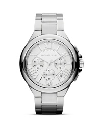 So luxe, yet so practical - this Michael Kors watch is effortlessly chic with its pearly dial, silver case and matching link bracelet. So luxe, yet so practical - this Michael Kors watch is effortlessly chic with its pearly dial, silver case and matching link bracelet.