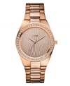 Radiance in rose: a shimmering timepiece by GUESS.