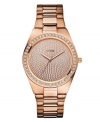 Radiance in rose: a shimmering timepiece by GUESS.