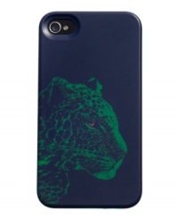 On the prowl. Upgrade your iPhone with this cool case from Juicy Couture, featuring a chic snow leopard. Durable and designed to slip into almost any purse, it keeps your favorite tech toy perfectly protected. Fits iPhone 4 and 4S. On the prowl. Upgrade your iPhone with this cool case from Juicy Couture, featuring a chic snow leopard. Durable and designed to slip into almost any purse, it keeps your favorite tech toy perfectly protected. Fits iPhone 4 and 4S.