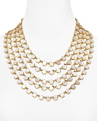 Add a just-right dash of classic cool with this Mother-of-Pearl bib necklace from kate spade new york. It's cascading tiles perfect statement accessorizing. Add a just-right dash of classic cool with this Mother-of-Pearl bib necklace from kate spade new york. It's cascading tiles perfect statement accessorizing.