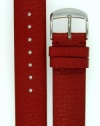 JP Leatherworks Leather Watchband Fits Philip Stein Large Size 2, 20mm Magenta Red With Spring Bars