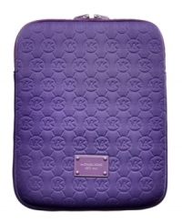 For tech-savvy fashionistas on-the-go, this eye-catching iPad case from MICHAEL Michael Kors is the ultimate accessory. The super-soft neoprene is decked out in signature-embossed circles, while the well-padded interior keeps your iPad safe and secure. For tech-savvy fashionistas on-the-go, this eye-catching iPad case from MICHAEL Michael Kors is the ultimate accessory. The super-soft neoprene is decked out in signature-embossed circles, while the well-padded interior keeps your iPad safe and secure.