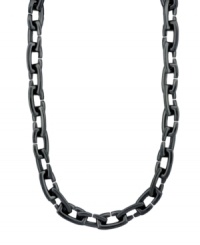 Seal your style with a kiss. Vince Camuto's sweet Kiss necklace embraces a rich metallic shimmer with hematite tone mixed metal links. Approximate length: 30 inches. Seal your style with a kiss. Vince Camuto's sweet Kiss necklace embraces a rich metallic shimmer with hematite tone mixed metal links. Approximate length: 30 inches.