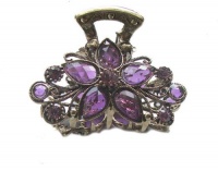 Antique Gold Crystal Rhinestone Metal Hair Claw Clip (Hair Jewelry) Antique Gold Crystal Rhinestone Metal Hair Claw Clip (Hair Jewelry)