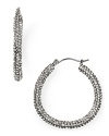 These ABS by Allen Schwartz pave hoop earrings are a jewelry box staple. Keep them handy for evening events that call for a little elegance.
