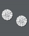 Mirror mirror. Kaleidoscope's reflective crystal (2-1/6 ct. t.w.) stud earrings bring high shine to any look. Crafted in sterling silver and made with Swarovski elements. Approximate diameter: 4/10 inch.