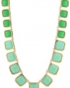 Kate Spade New York Frame Of Mind Seafoam With Emerald Graduated Necklace