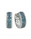Effy Jewlery Pave Classica Bella Bleu Diamond Earrings, 1.30 TCW