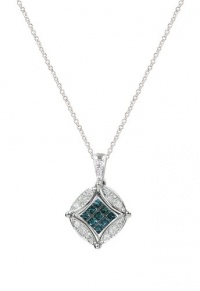 Effy Jewlery DiVersa Blue and White Diamond Pendant, .56 TCW
