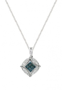 Effy Jewlery DiVersa Blue and White Diamond Pendant, .56 TCW Effy Jewlery DiVersa Blue and White Diamond Pendant, .56 TCW