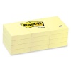 Post-it Notes, 1-1/2 x 2-Inches, Canary Yellow, 12-Pads/Pack