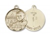 Pope John Paul Ii / Vatican Unusual & Specialty Gold Filled Pope John Paul II Pendant Stainless Gold Heavy Curb Chain