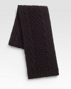 Chunky cable-knit scarf set in a luxurious wool and cashmere blend.8W x 68L70% wool/30% cashmereDry cleanMade in Italy
