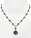 Introduce Carolee's elegant style into your look with this pendant necklace, crafted of gold plate and accented by inset stones.