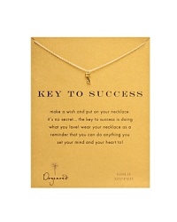 Unlock a golden day with Dogeared's miniature lucky key necklace. Unlock a golden day with Dogeared's miniature lucky key necklace.