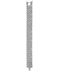 Glamour girl. Show off your sparkling style in this striking Diamanta bracelet from Swarovski. Featuring a woven crisscross design, it's adorned with glittering pavé crystals. Crafted in silver tone mixed metal. Approximate length: 7-1/4 inches. Glamour girl. Show off your sparkling style in this striking Diamanta bracelet from Swarovski. Featuring a woven crisscross design, it's adorned with glittering pavé crystals. Crafted in silver tone mixed metal. Approximate length: 7-1/4 inches.