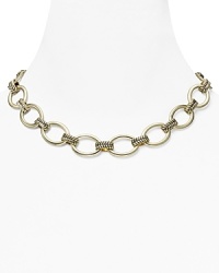Lauren Ralph Lauren gives the classic link necklace a shot of on-trend texture. Crafted from 14-karat gold with a simple shape, this piece is sure to be a new favorite. Lauren Ralph Lauren gives the classic link necklace a shot of on-trend texture. Crafted from 14-karat gold with a simple shape, this piece is sure to be a new favorite.