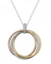 Effy Jewlery Moderna Trio Diamond Circles Pendant, 0.30 TCW