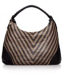 A slouchy silhouette gets some structured styling with this have-to-have hobo from Big Buddha. With mod woven detailing, signature accents and spacious interior, it's the go-to bag of the season. A slouchy silhouette gets some structured styling with this have-to-have hobo from Big Buddha. With mod woven detailing, signature accents and spacious interior, it's the go-to bag of the season.