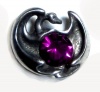 Protector Dragon Pin Sm with Purple Swarovski Crystal