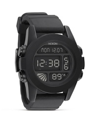 Stealthy, sleek and a little bit tech. Nixon's matte-black digital watch is a cool choice for those who like to fly under the radar. Stealthy, sleek and a little bit tech. Nixon's matte-black digital watch is a cool choice for those who like to fly under the radar.