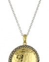 Judith Jack Gold Reef Gold-Plated Sterling Sillver Marcasite Pave Disc Pendant Necklace