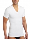 2(x)ist Mens Slimming V-Neck Body Shaper, White, X-Large