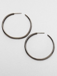 From the Wicked Collection. A thin and elegant style in blackened sterling silver with a subtle, faceted design. Black rhodium-plated sterling silverLength, about 2.5Post backImported From the Wicked Collection. A thin and elegant style in blackened sterling silver with a subtle, faceted design. Black rhodium-plated sterling silverLength, about 2.5Post backImported