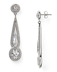 Few earrings are as hypnotic as this pair of linear drops from Lora Paolo. Not only does this style boast glitzy crystals, but they come cast in striking rhodium plate. Few earrings are as hypnotic as this pair of linear drops from Lora Paolo. Not only does this style boast glitzy crystals, but they come cast in striking rhodium plate.